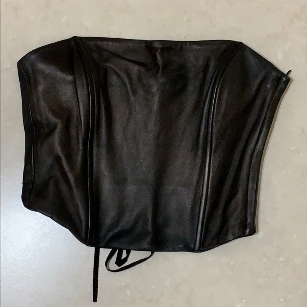 Express leather corset